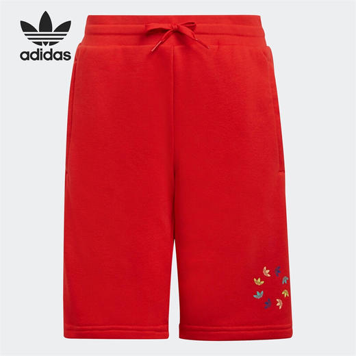 5折【自营】adidas/阿迪达斯  夏季经典三叶草居家大童运动休闲舒适短裤 HE6834 商品图0