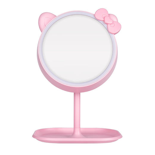 【小东西 大作用】台式家用LED灯桌面折叠梳妆镜；三色补光化妆镜，适应不同场景需求。触摸开关，操作简单。带灯触摸，多角度旋转，轻松打造完美妆容！ 商品图4