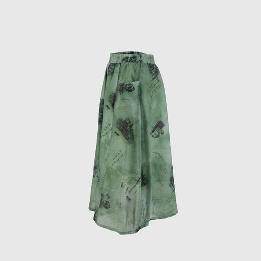 大贴袋摆松紧灯笼袖半裙 商品图1