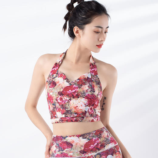 跃牌【洛水之神系列】印花高强度防震美背瑜伽背心 HN128（可拆卸胸垫） 商品图10