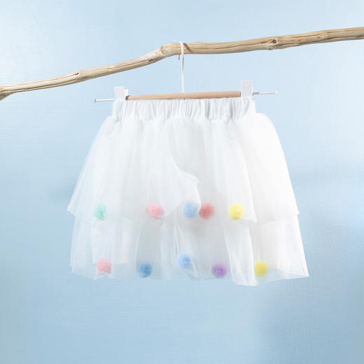 贝贝怡女童半身裙儿童蓬蓬裙夏季女孩短裙大童公主网纱裙子夏装 商品图3