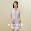 金三塔舒适凉感真丝圆领短袖可外穿睡裙女 桑蚕丝纯色睡衣女  YSFAA308 商品缩略图3
