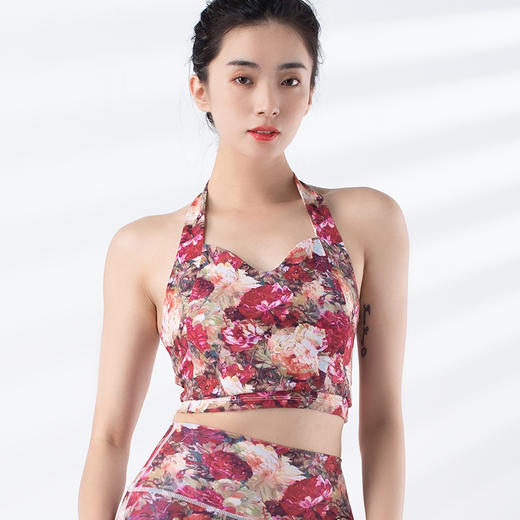 跃牌【洛水之神系列】印花高强度防震美背瑜伽背心 HN128（可拆卸胸垫） 商品图12