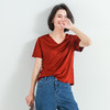 日本进口三醋酸T恤女短袖宽松T恤 圆领/V领 210206 商品缩略图6