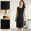 【打底可外穿】罗蒙夏季女装无袖连衣裙女士中长款商务休闲日常百搭基础款弹力小黑裙女 商品缩略图4