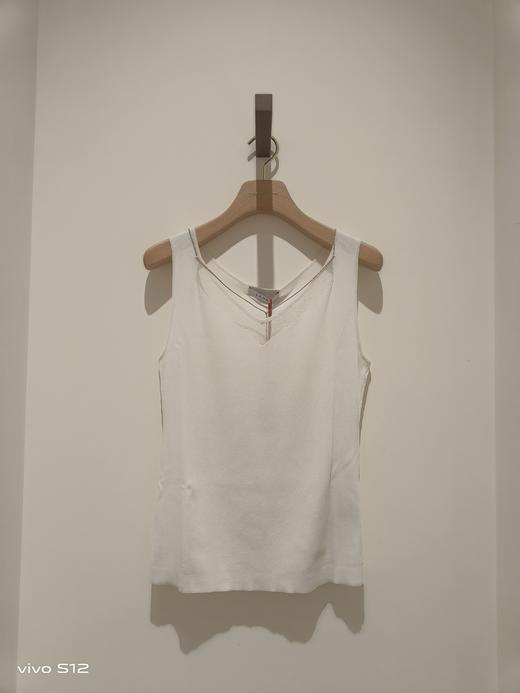 M2XL1朗姿 简约V领针织背心LCBK01KTO411 商品图4