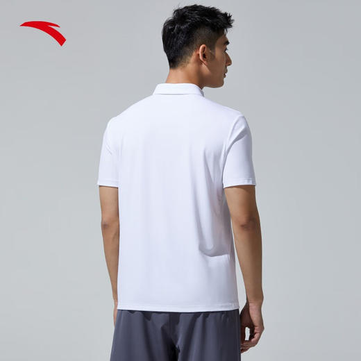 安踏（ANTA）男国家队冰肤POLO衫2023夏季新品冰丝防晒商务短袖T恤152327134-1 商品图1