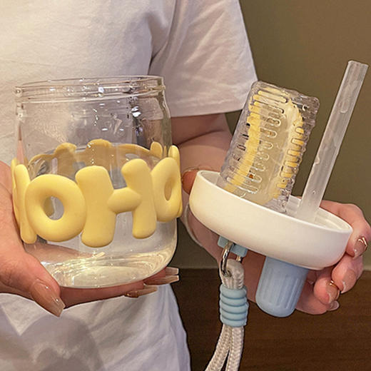 【买就送！送3D贴+普通贴纸+清洁套装】新款夏季水杯女，萌萌茶隔，清新水口；亲肤玻璃，健康享受。喜爱可爱的你和ta，分享一份心意，给女性朋友的最美礼物，从这个夏天开始，让我们与清爽相伴！ 商品图2