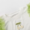 贝贝怡夏季儿童女宝宝夏装衣服时尚轻薄女孩短袖花边T恤飞袖上衣 商品缩略图6