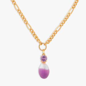 北京仓丨Wilhelmina Garcia-Swan-紫色 珍珠 项链［西班牙设计师］