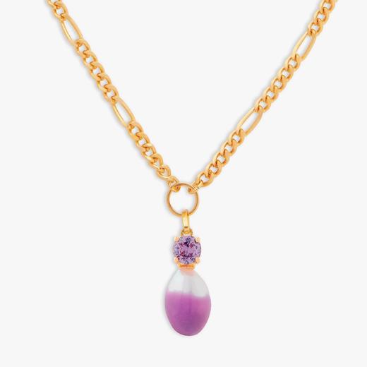 北京仓丨Wilhelmina Garcia-Swan-紫色 珍珠 项链［西班牙设计师］ 商品图0