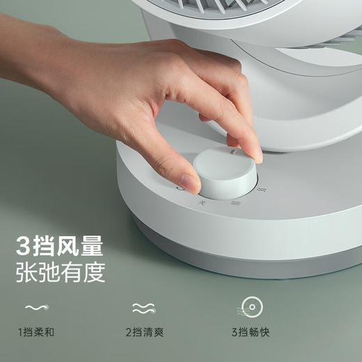艾美特（AIRMATE）空气循环扇家用节能电风扇四季循环对流小风扇大风量卧室宿舍台式摇头轻音空调伴侣 CA15-X28 商品图6