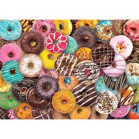 甜甜圈 1000片拼图 文创周边 Peter Pauper Press 英文原版 
Donuts 1 000 Piece Jigsaw Puzzle