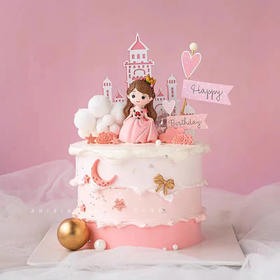 粉黛公主-网红公主生日蛋糕
