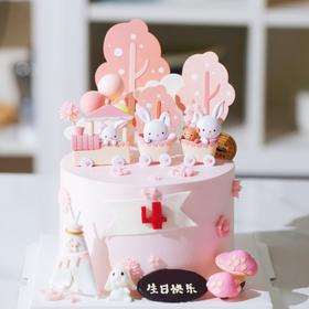 粉色兔子蛋糕