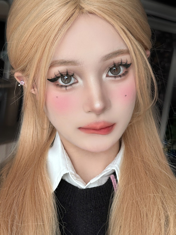 ALLECON美瞳 年抛隐形眼镜 冰淇淋灰14.2mm 1副/2片 左右度数可不同-VVCON美瞳商城11