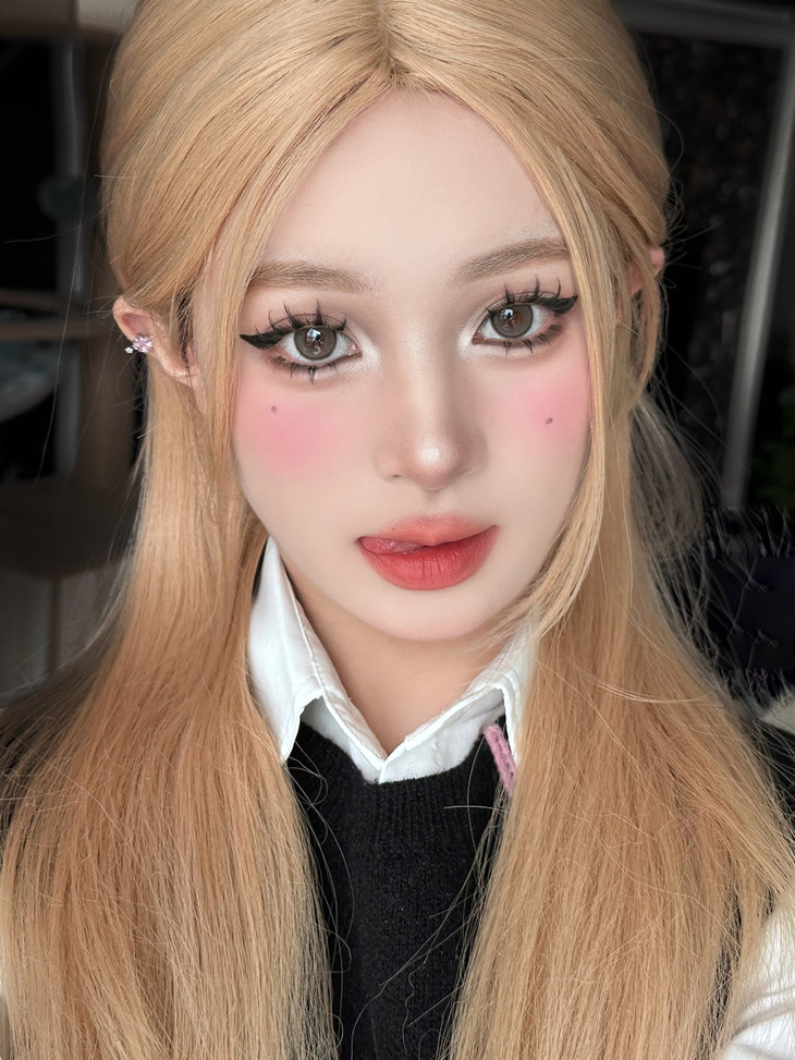 ALLECON美瞳 年抛隐形眼镜 冰淇淋灰14.2mm 1副/2片 左右度数可不同-VVCON美瞳商城12