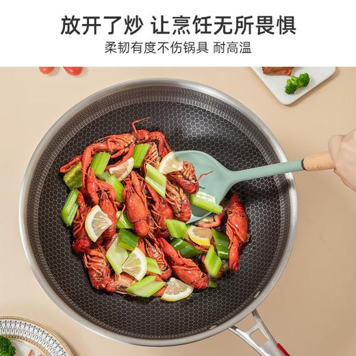 康巴赫（KBH）静厨防烫榉木硅胶铲勺 商品图3