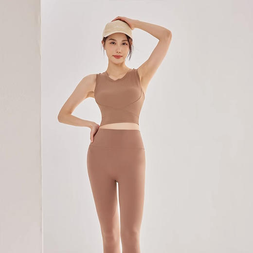 【3~5天发货】跃牌【美度空间】系列固定罩杯显瘦美背运动背心一体式健身文胸高腰收腹运动内衣WX1506（固定罩杯） 商品图4