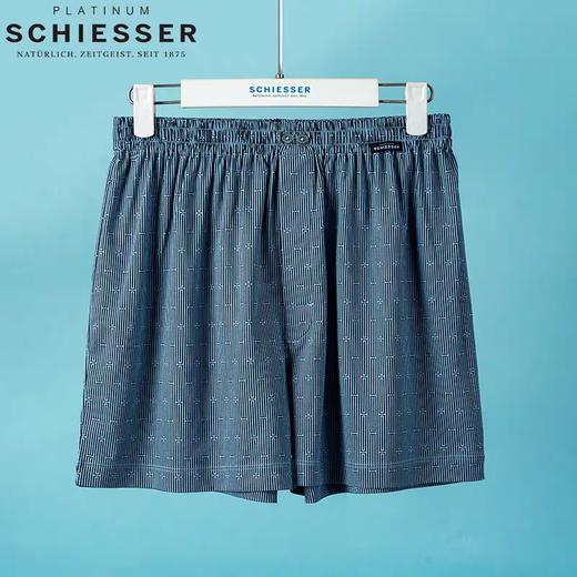 【纯棉宽松阿罗裤】SCHIESSER德国舒雅内裤男高端铂雅纯棉家居短裤春夏印花宽松简约99/21039X 商品图0