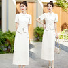 气质感减龄，改良旗袍套装裙HR-YRX88881-1 商品缩略图1