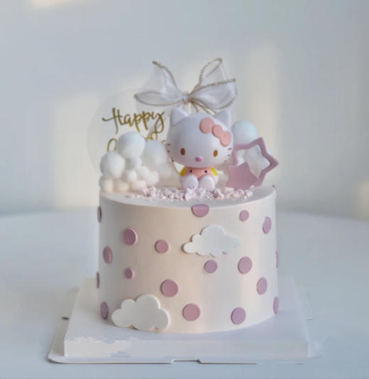 Hello Kitty 凯蒂猫卡通女童生日蛋糕 商品图0