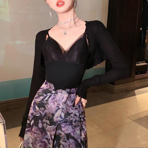 BeQueenStory 【奶油千金】气质优雅修身百搭针织衫女2023新款夏 商品图2