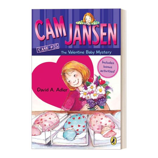 英文原版 Cam Jansen: Cam Jansen and the Valentine Baby Mystery #25 简森侦探故事25 英文版 进口英语原版书籍 商品图0
