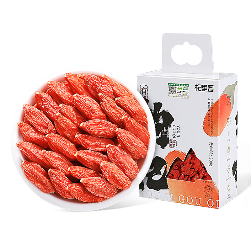【有机系列】杞里香100g袋装特优有机枸杞、200g盒装特优有机枸杞。沙漠有机枸杞，来自青藏高原的馈赠