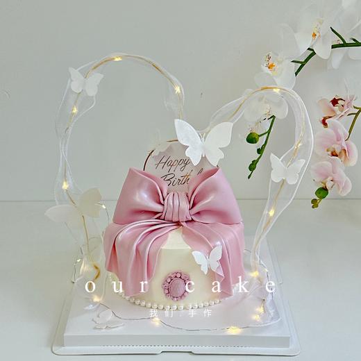 蝴蝶结微加高蛋糕-低糖处理无添加 商品图0