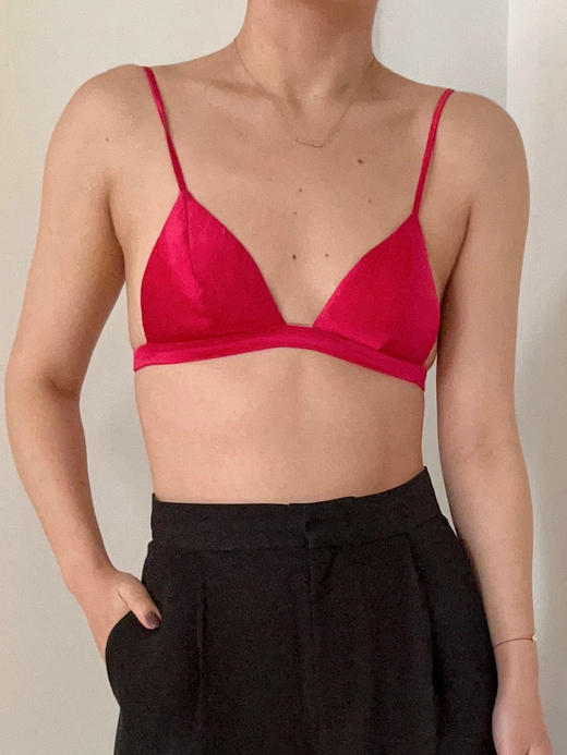 LMP｜shui Bralette 21ss-B001 [ 无钢圈 三角杯 ] 商品图4