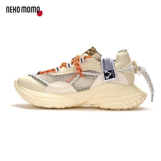 nekomomo2023年夏季新款商场同款系带牛皮网面超轻软底运动老爹鞋16601 商品图3