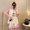夏季新款polo领短袖短裤时尚套装女，唐老鸭撞色设计，显瘦穿搭两件套。轻盈舒适的面料，透气性好，穿着舒适不紧绷。简约时尚的设计风格，让你在夏日时尚出行。 商品缩略图0