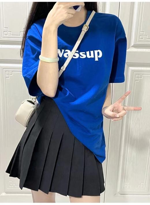 WASSUP LEMON【99元3件】2024潮流情侣重磅纯棉短袖240g   款式颜色持续更新 商品图3