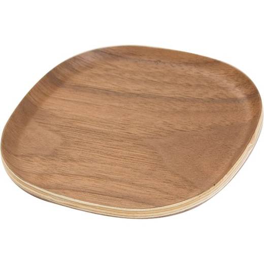 木制杯垫 自然色/胡桃木色  约11*11*1cm 商品图7