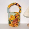 梵高莫奈油画复古野玫瑰向日葵充棉肩带水桶包 小号女便当袋饭盒手提包 商品缩略图4