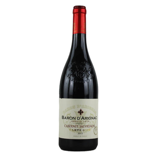 法国阿里那男爵赤霞珠红葡萄酒2015  Baron d'Arignac, Vin de France 商品图0