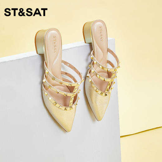 星期六包头铆钉穆勒拖SS31114456 商品图1