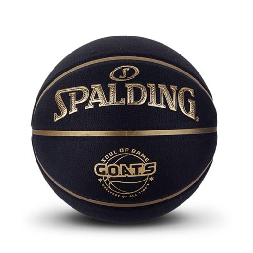 Spalding斯伯丁篮球GOATS系列标准7号PU橡胶篮球室内外训练球黑金户外野球街头1个 商品图3