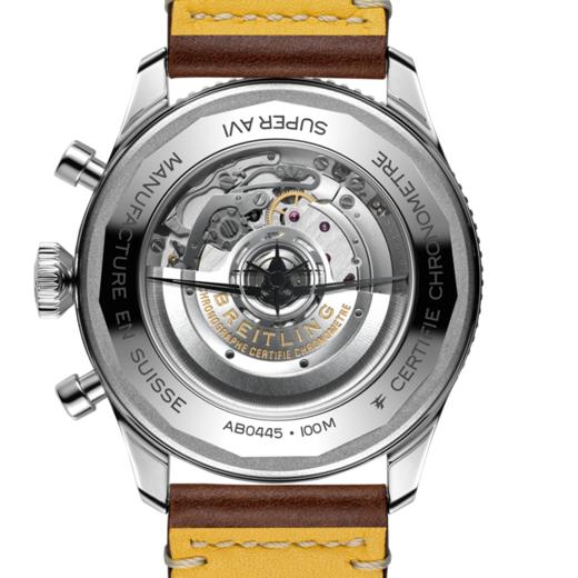 百年灵 Breitling 超级AVI双时区B04计时腕表 柯蒂斯战鹰版腕表 AB04452A1L1X1 商品图3