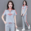 夏季新款，直筒裤广场舞休闲薄款运动装夏装运动服女短袖套装QB-YZ7573 商品缩略图2
