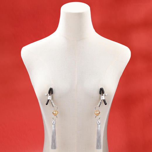 【SM】铃铛乳夹肛塞组合款sm后庭拉珠助爱肛塞情趣女用品神器悦耳铃铛 镜面质感 紧而不疼 轻松调节 商品图2