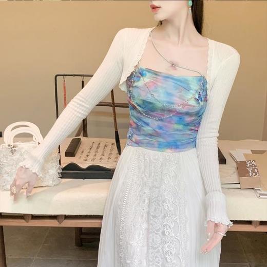 BeQueenStory 【奶油千金】气质优雅修身百搭针织衫女2023新款夏 商品图0