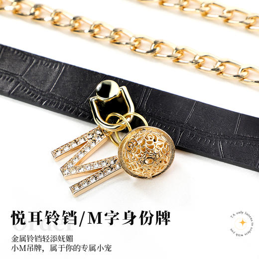 【伊性坊-情趣用品】谜姬 镀金牵引铃铛项圈SM另类玩具情趣性用品调情调教工具男玩具道具 商品图2