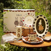 摩登主妇原创复古赫拉兔陶瓷餐具礼盒套装家用可爱碗盘碟米饭碗 商品缩略图0