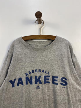 90年代 Vintage adidas 阿迪达斯 洋基队 MLB 美国职业棒球大联盟 短袖T恤 _SST(L)