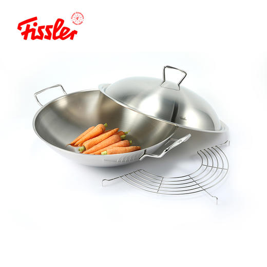 茜雅36厘米中式炒锅蒸屉(弧形底亚光) 商品图1