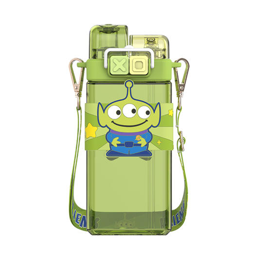 摩登主妇草莓熊儿童水杯夏季双饮吸管杯女生外出便携上学专用水壶 商品图4