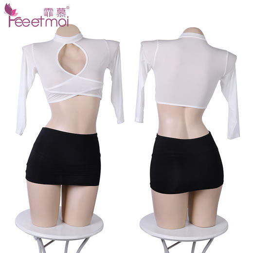 【霏慕】性感秘书包臀制服套装7947 情趣内衣紧身包臀短裙制服ol职业套装 商品图4
