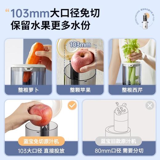 德国蓝宝大口径原汁机电动榨汁机汁渣分离家用小型全自动榨果汁机 商品图2